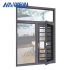 300x300mm Aluminium Casement Windows Dengan Grids Grills