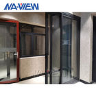 Melapisi Pintu Geser Aluminium Anodized Dengan Jendela