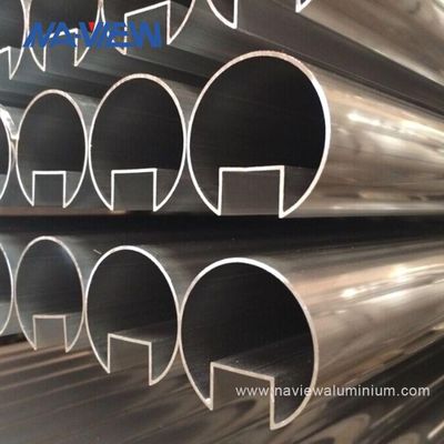 Profil Ekstrusi Pegangan Pegangan Aluminium Diekstrusi
